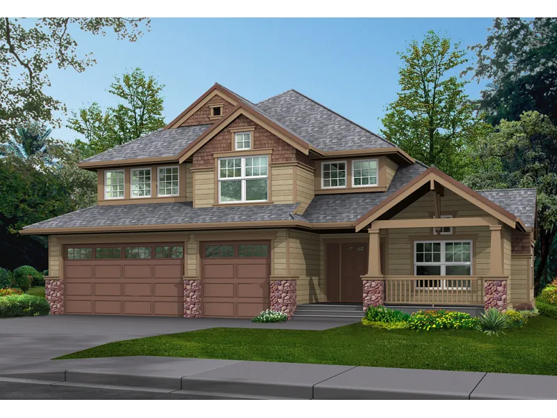 Modern House Plan Front Image - Powderhorn Pass Rustic Home 071D-0077 - Shop House Plans and More