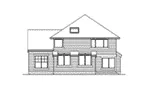 Country House Plan Rear Elevation - Garden Valley Craftsman Home 071D-0080 - Search House Plans and More