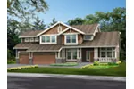 Modern House Plan Front Photo 03 - Fieldcrest Arts And Crafts Home 071D-0083 - Search House Plans and More