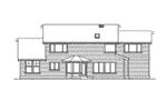 Traditional House Plan Rear Elevation - Fieldcrest Arts And Crafts Home 071D-0083 - Search House Plans and More