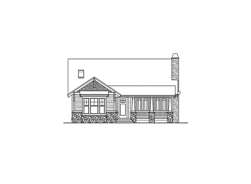 Southern House Plan Front Elevation - Morganfield Craftsman Home 071D-0087 - Shop House Plans and More