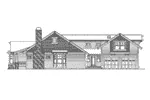Southern House Plan Right Elevation - Morganfield Craftsman Home 071D-0087 - Shop House Plans and More