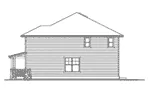 Craftsman House Plan Right Elevation - Glen Arden Craftsman Home 071D-0089 - Search House Plans and More