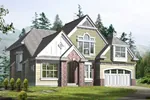 Craftsman House Plan Front Image of House - Augustine Woods Tudor Home 071D-0093 - Search House Plans and More