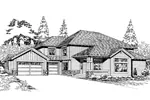 Traditional House Plan Front Image of House - Mango Sleek Sunbelt Home 071D-0094 - Shop House Plans and More