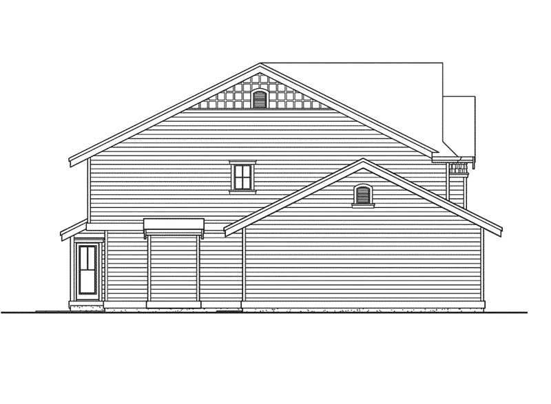 Country House Plan Left Elevation - Melton Country Home 071D-0095 - Shop House Plans and More