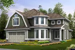 Craftsman House Plan Front Image - Lynnbrook Shingle Style Home 071D-0101 - Shop House Plans and More