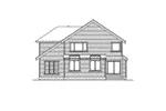 Craftsman House Plan Rear Elevation - Lynnbrook Shingle Style Home 071D-0101 - Shop House Plans and More