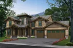 Stunning Rustic Craftsman Style House With Shingle Siding And Stone