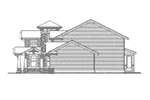Craftsman House Plan Right Elevation - Glen Alpine Craftsman Home 071D-0106 - Search House Plans and More