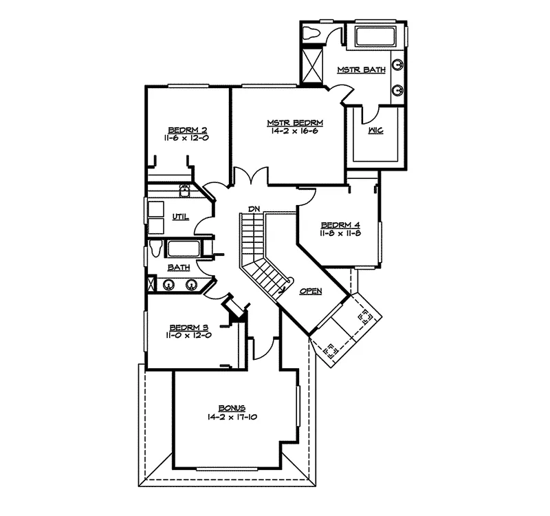 Luxury House Plan Second Floor - Dalhousie Craftsman Home 071D-0114 - Search House Plans and More
