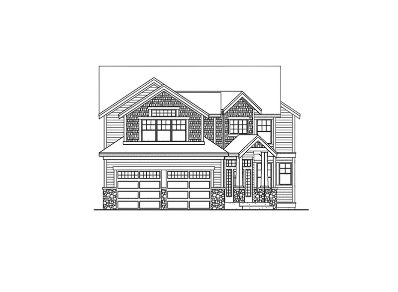 Luxury House Plan Front Elevation - Dalhousie Craftsman Home 071D-0114 - Search House Plans and More