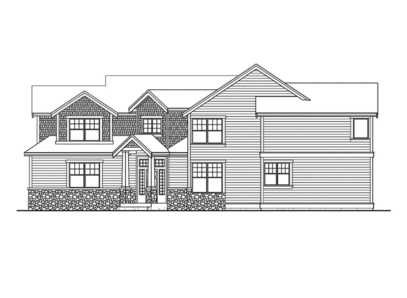 Luxury House Plan Right Elevation - Dalhousie Craftsman Home 071D-0114 - Search House Plans and More