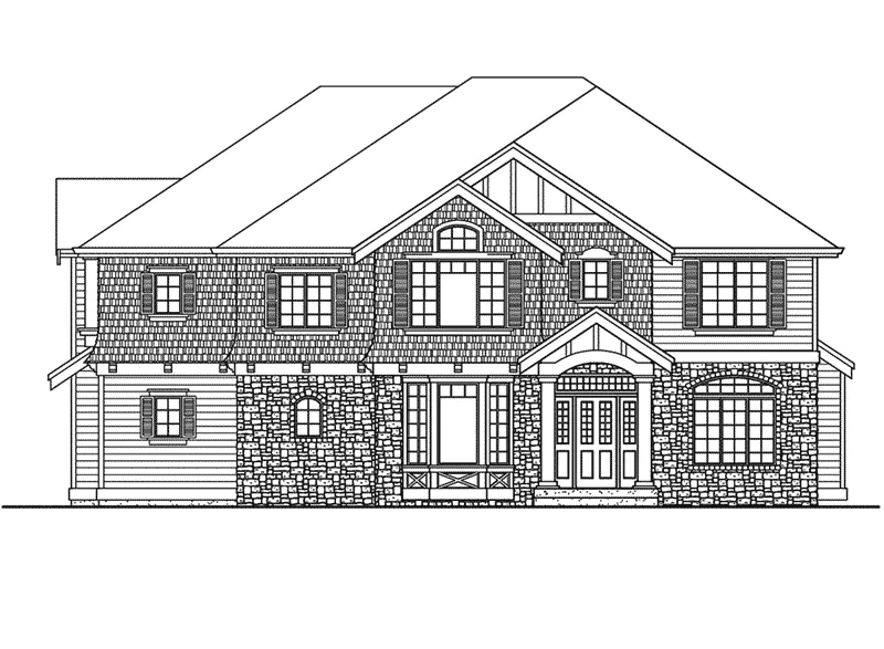 Country House Plan Front Elevation - Tyson Valley Craftsman Home 071D-0115 - Shop House Plans and More