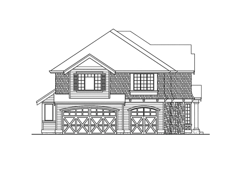 Country House Plan Left Elevation - Tyson Valley Craftsman Home 071D-0115 - Shop House Plans and More