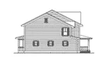 Colonial House Plan Left Elevation - Flintlock Country Farmhouse 071D-0117 - Search House Plans and More