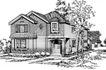 Arts & Crafts House Plan Front Image of House - Norman Spring Shingle Style 071D-0121 - Shop House Plans and More