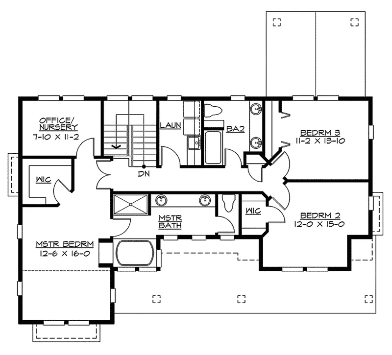 Southern House Plan Second Floor - Vermillion Bay Raised  Home 071D-0123 - Shop House Plans and More