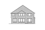 Craftsman House Plan Rear Elevation - Cloudcroft Craftsman Home 071D-0139 - Search House Plans and More