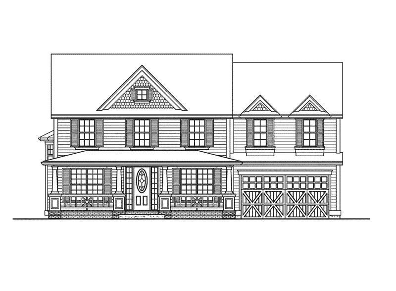 Traditional House Plan Front Elevation - Revere Point Luxury Home 071D-0142 - Shop House Plans and More