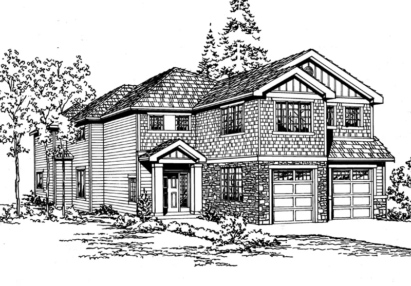 Luxury House Plan Front Image of House - Fawn Lake Craftsman Home 071D-0143 - Search House Plans and More
