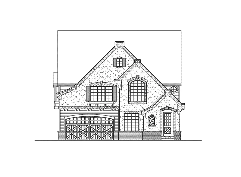 Southern House Plan Front Elevation - Royal Pines English Cottage 071D-0151 - Shop House Plans and More