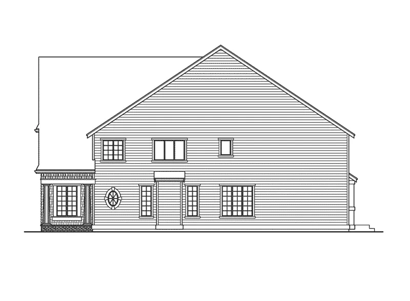 Traditional House Plan Right Elevation - Seclusion Point Cottage Home 071D-0153 - Shop House Plans and More