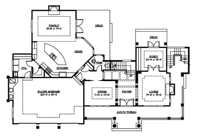 Luxury House Plan First Floor - Granada Luxury Home 071D-0154 - Search House Plans and More