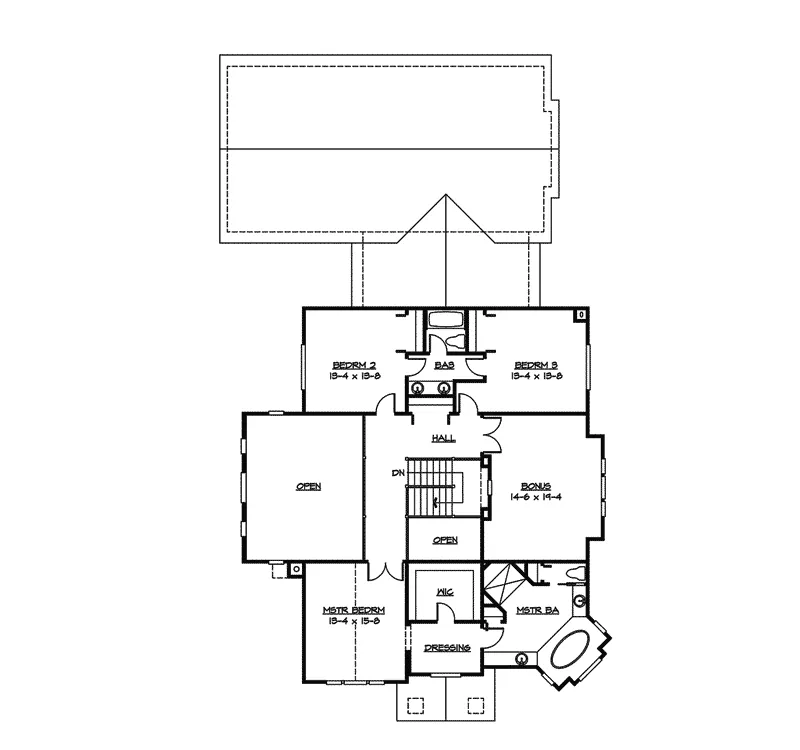 Luxury House Plan Second Floor - Fauna Craftsman Home 071D-0157 - Search House Plans and More