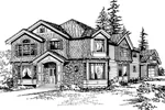 Craftsman Home Features Interesting Angles