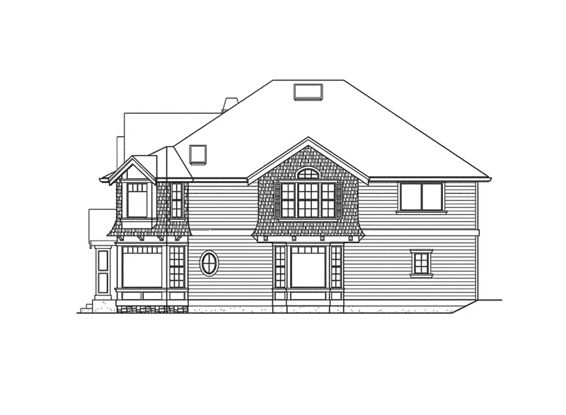 Luxury House Plan Left Elevation - Fauna Craftsman Home 071D-0157 - Search House Plans and More