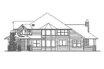 Craftsman House Plan Rear Elevation - Thistledale Farmhouse 071D-0163 - Shop House Plans and More