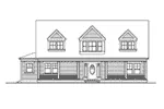 Modern House Plan Front Elevation - Poseidon Lake Home 071D-0165 - Shop House Plans and More