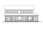 Modern House Plan Rear Elevation - Poseidon Lake Home 071D-0165 - Shop House Plans and More