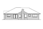Ranch House Plan Rear Elevation - Fox Ridge Rustic Country Home 071D-0215 - Search House Plans and More