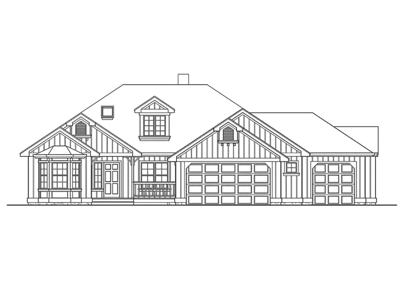 Country House Plan Front Elevation - Whispering Pine Traditional 071D-0219 - Shop House Plans and More