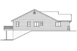 Ranch House Plan Left Elevation - Ridgepoint Rustic Ranch Home 071D-0224 - Shop House Plans and More