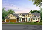 Ranch House Plan Front Image - Franklin Place Craftsman Home 071D-0225 - Search House Plans and More
