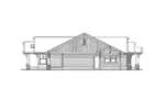 Ranch House Plan Left Elevation - Franklin Place Craftsman Home 071D-0225 - Search House Plans and More