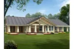 Ranch House Plan Rear Photo 01 - Franklin Place Craftsman Home 071D-0225 - Search House Plans and More