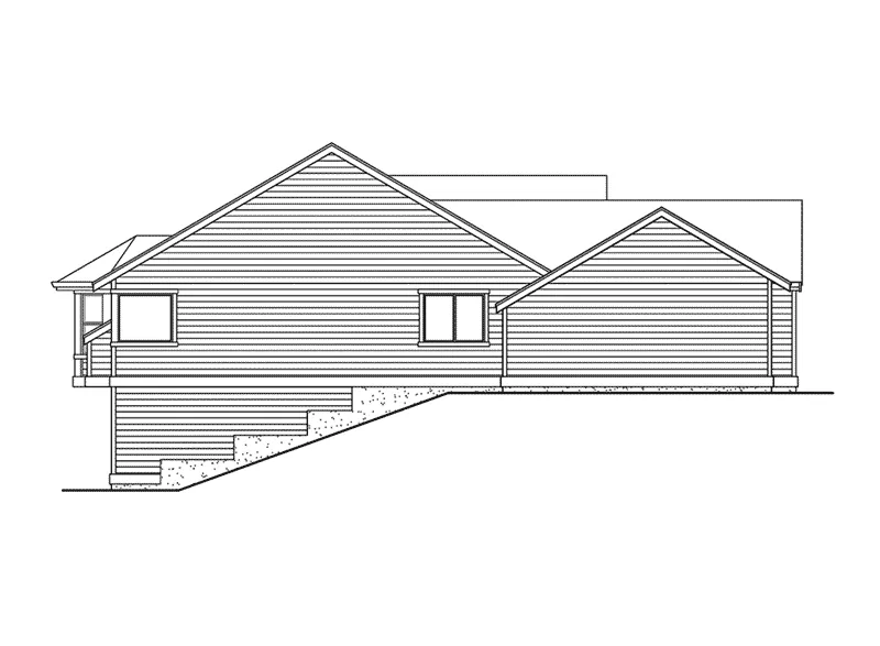 Shingle House Plan Left Elevation - Weyburn Craftsman Home 071D-0227 - Shop House Plans and More