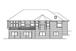 Ranch House Plan Rear Elevation - Fischer Craftsman Style Home 071D-0234 - Search House Plans and More