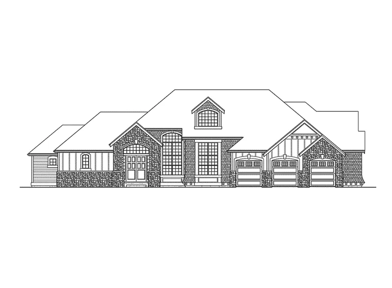 Luxury House Plan Front Elevation - Munhall Mill Craftsman Home 071D-0238 - Shop House Plans and More