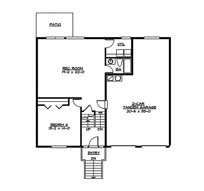 Traditional House Plan First Floor - Sagemeadow Split-Level Home 071D-0244 - Shop House Plans and More