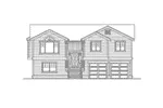 Traditional House Plan Front Elevation - Sagemeadow Split-Level Home 071D-0244 - Shop House Plans and More