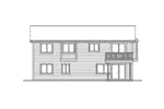 Traditional House Plan Rear Elevation - Sagemeadow Split-Level Home 071D-0244 - Shop House Plans and More