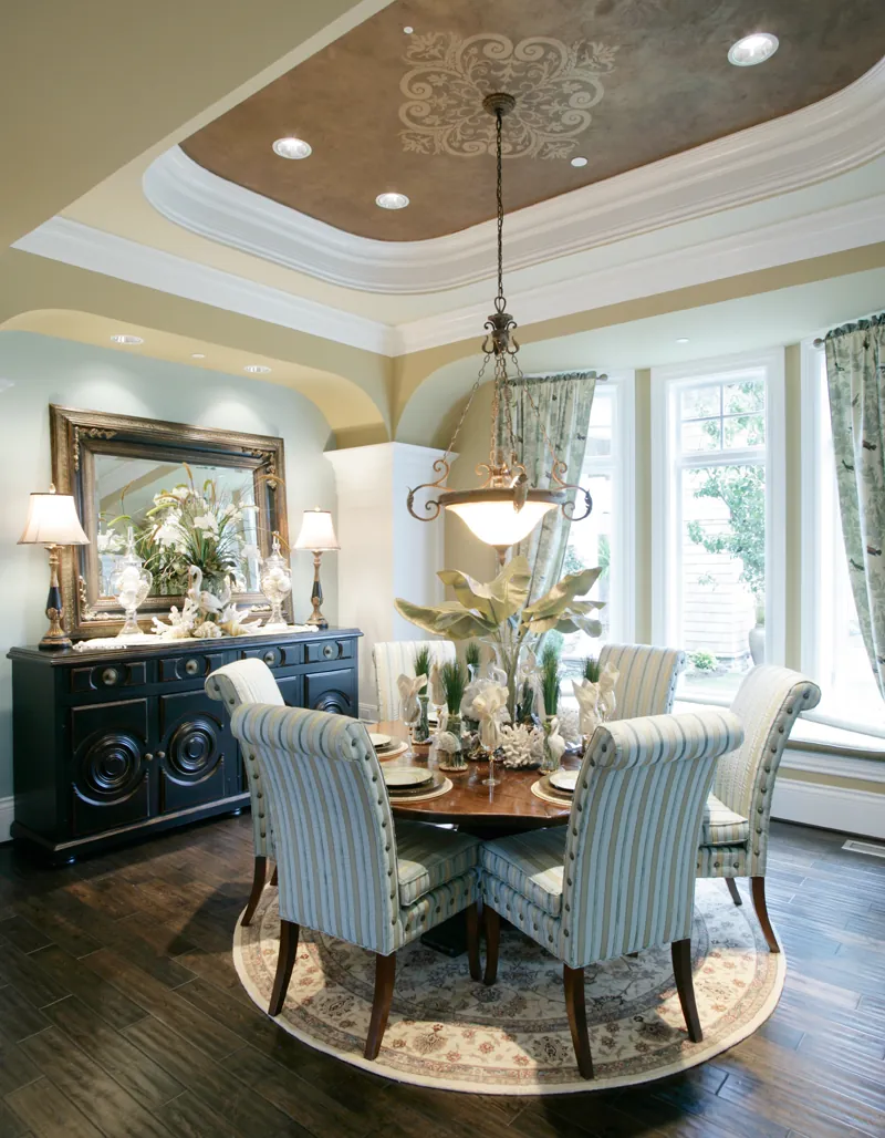 Traditional House Plan Dining Room Photo 01 - Parktowne Luxury Home 071S-0002 - Shop House Plans and More