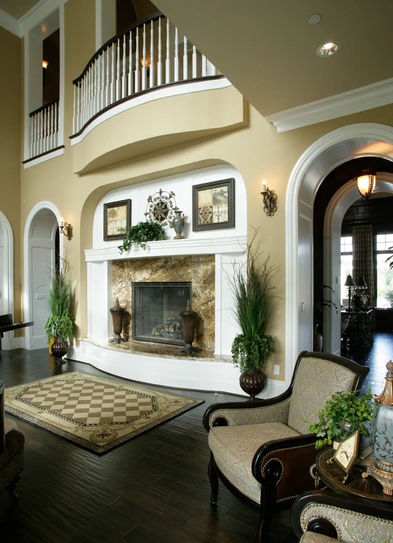 Traditional House Plan Fireplace Photo 01 - Parktowne Luxury Home 071S-0002 - Shop House Plans and More