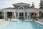 Traditional House Plan Pool Photo - Parktowne Luxury Home 071S-0002 - Shop House Plans and More