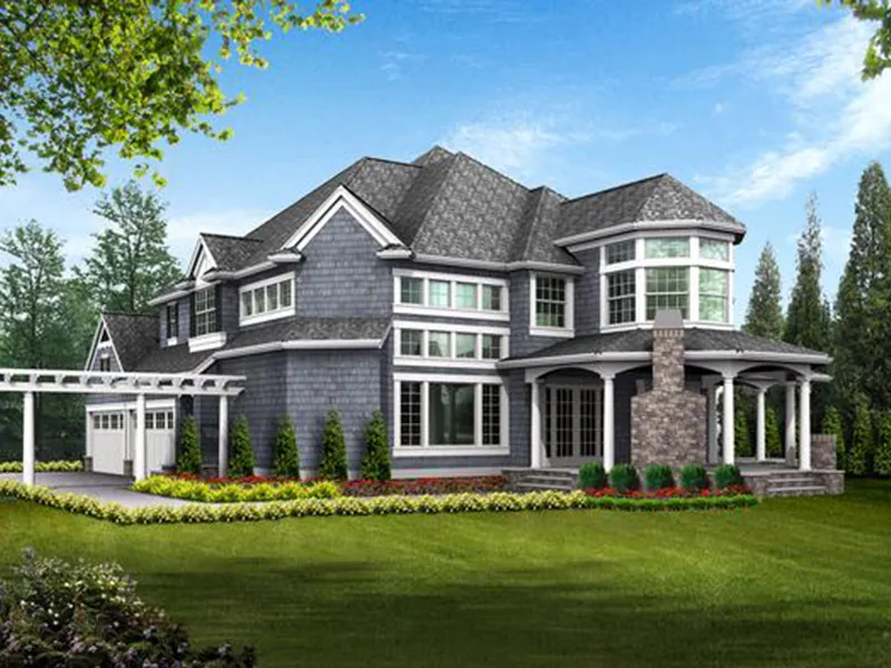 European House Plan Color Image of House - Geyer Victorian Home 071S-0007 - Search House Plans and More